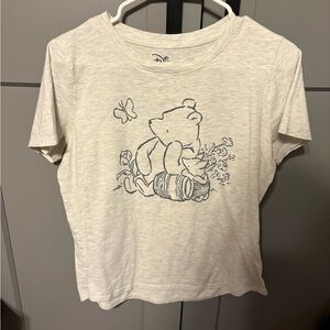 Disney Light Gray T-Shirt with Pooh and Piglet Design